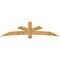 Ekena Millwork Alberta Rough Sawn Timber Gable Bracket, Western Red Cedar, 96"W x 24"H x 6"D x 6"F, 6/12 Pitch GBW096X24X0606ALB00RWR - alternate 1